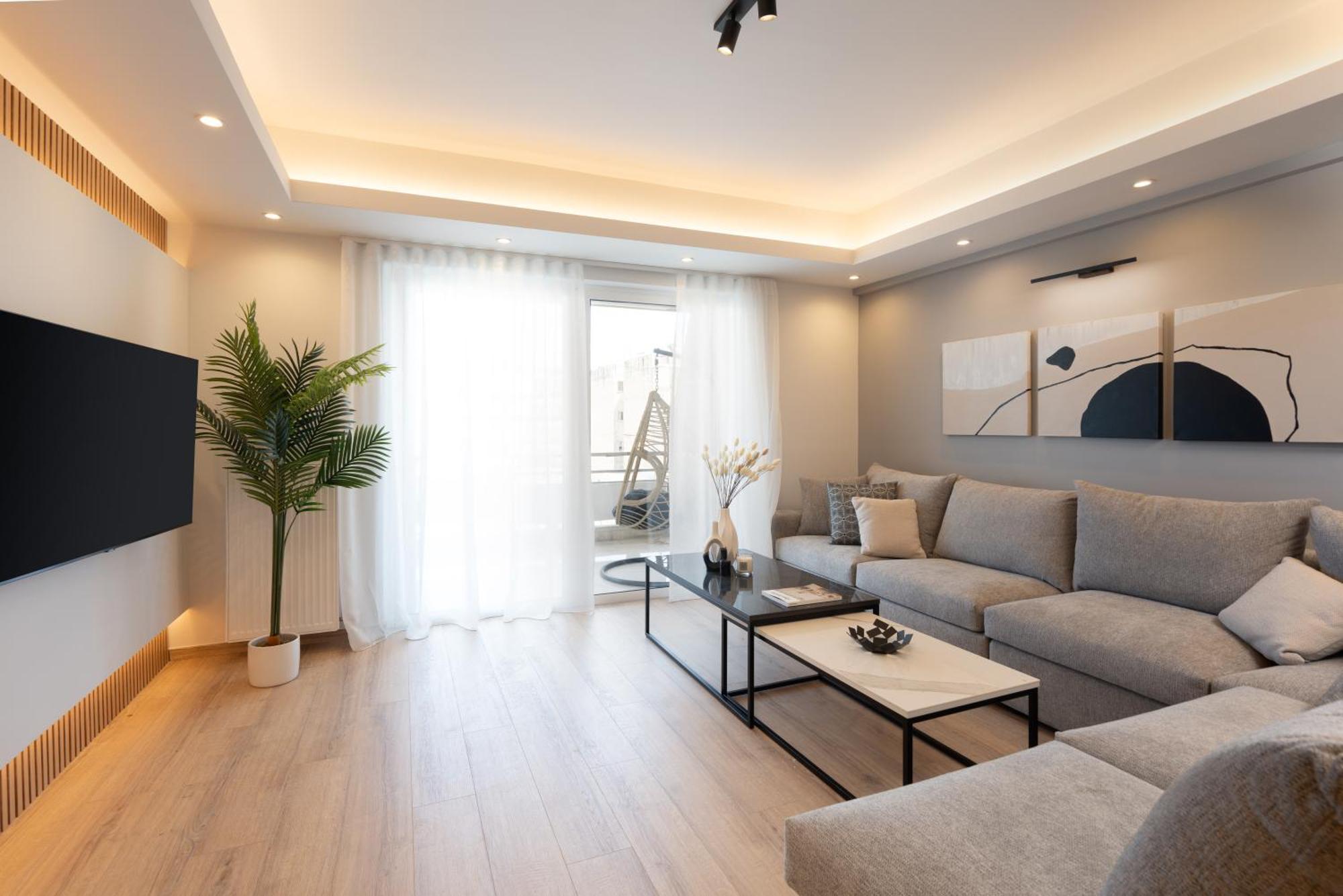 Luxury 4 Bedrooms Apartment Near Flisvos Marina Pire Dış mekan fotoğraf